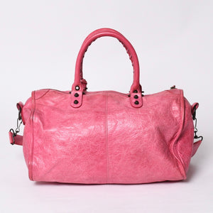 BALENCIAGA Handbag Balenciaga Maxi Twiggy 2WAY Shoulder Bag Pink Leather 241423 Good Condition Used 4a000379