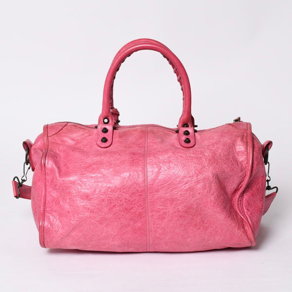 BALENCIAGA Handbag Balenciaga Maxi Twiggy 2WAY Shoulder Bag Pink Leather 241423 Good Condition Used 4a000379