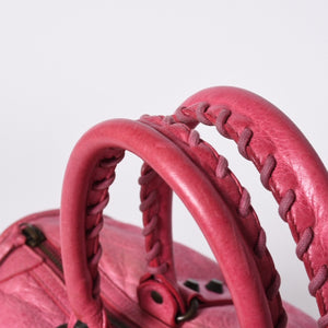 BALENCIAGA Handbag Balenciaga Maxi Twiggy 2WAY Shoulder Bag Pink Leather 241423 Good Condition Used 4a000379