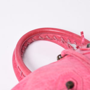 BALENCIAGA Handbag Balenciaga Maxi Twiggy 2WAY Shoulder Bag Pink Leather 241423 Good Condition Used 4a000379