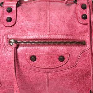 BALENCIAGA Handbag Balenciaga Maxi Twiggy 2WAY Shoulder Bag Pink Leather 241423 Good Condition Used 4a000379