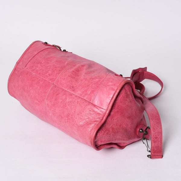 BALENCIAGA Handbag Balenciaga Maxi Twiggy 2WAY Shoulder Bag Pink Leather 241423 Good Condition Used 4a000379
