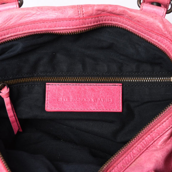 BALENCIAGA Handbag Balenciaga Maxi Twiggy 2WAY Shoulder Bag Pink Leather 241423 Good Condition Used 4a000379