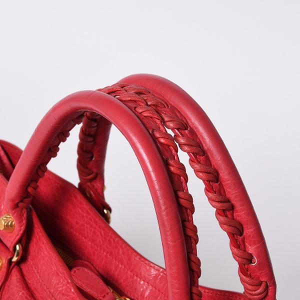 BALENCIAGA Giant City Balenciaga Giant City 2WAY bag 281770 Leather Pink Gold hardware Good condition Used 4a000137