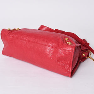 BALENCIAGA Giant City Balenciaga Giant City 2WAY bag 281770 Leather Pink Gold hardware Good condition Used 4a000137