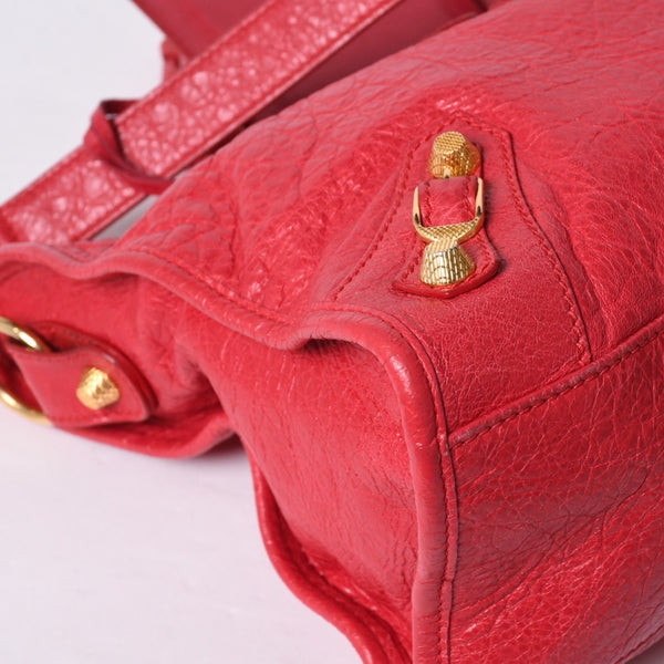 BALENCIAGA Giant City Balenciaga Giant City 2WAY bag 281770 Leather Pink Gold hardware Good condition Used 4a000137