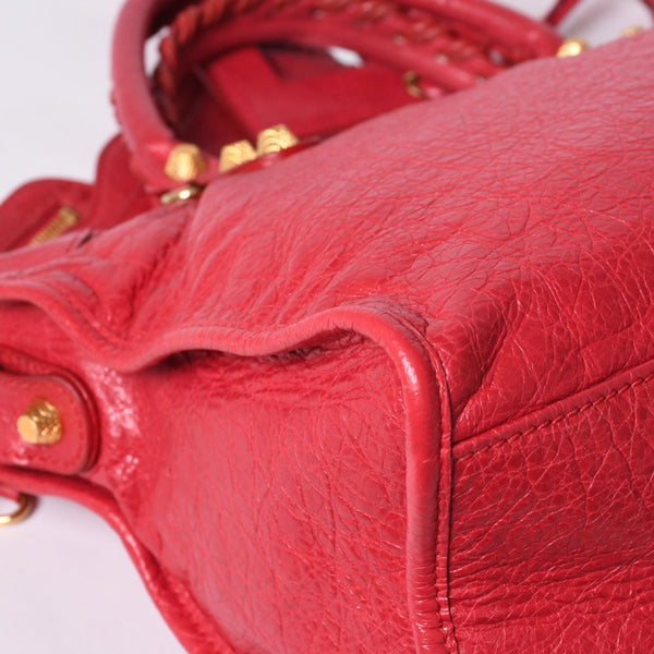BALENCIAGA Giant City Balenciaga Giant City 2WAY bag 281770 Leather Pink Gold hardware Good condition Used 4a000137