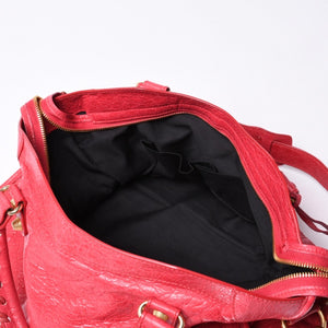 BALENCIAGA Giant City Balenciaga Giant City 2WAY bag 281770 Leather Pink Gold hardware Good condition Used 4a000137