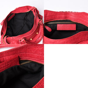 BALENCIAGA Giant City Balenciaga Giant City 2WAY bag 281770 Leather Pink Gold hardware Good condition Used 4a000137