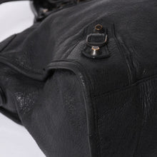 Load image into Gallery viewer, BALENCIAGA バレンシアガ ザシティ 2WAYバッグ ハンドバッグ ショルダーバッグ 115748 レザー ブラック ゴールド金具 美品 中古 4a000364