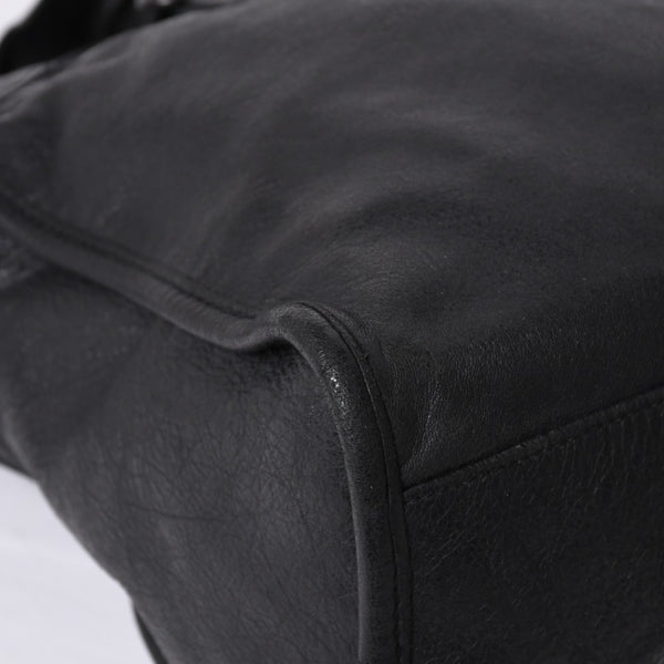BALENCIAGA The City 2WAY Bag Handbag Shoulder Bag 115748 Leather Black Gold Hardware Good Condition Used 4a000364