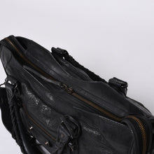 Load image into Gallery viewer, BALENCIAGA バレンシアガ ザシティ 2WAYバッグ ハンドバッグ ショルダーバッグ 115748 レザー ブラック ゴールド金具 美品 中古 4a000364