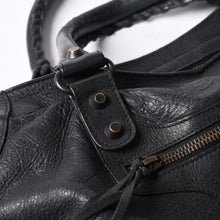 Load image into Gallery viewer, BALENCIAGA バレンシアガ ザシティ 2WAYバッグ ハンドバッグ ショルダーバッグ 115748 レザー ブラック ゴールド金具 美品 中古 4a000364