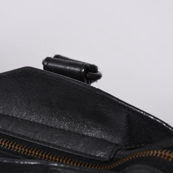 BALENCIAGA The City 2WAY Bag Handbag Shoulder Bag 115748 Leather Black Gold Hardware Good Condition Used 4a000364