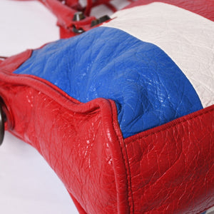 BALENCIAGA Classic City 2WAY Hand Shoulder Bag 431621 Multicolor Red Gold Hardware Good Condition Used 4a000139