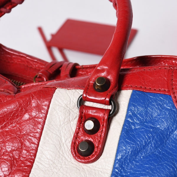 BALENCIAGA Classic City 2WAY Hand Shoulder Bag 431621 Multicolor Red Gold Hardware Good Condition Used 4a000139