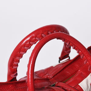 BALENCIAGA Classic City 2WAY Hand Shoulder Bag 431621 Multicolor Red Gold Hardware Good Condition Used 4a000139