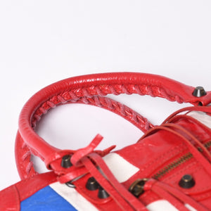 BALENCIAGA Classic City 2WAY Hand Shoulder Bag 431621 Multicolor Red Gold Hardware Good Condition Used 4a000139