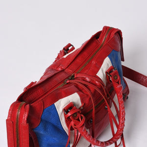 BALENCIAGA Classic City 2WAY Hand Shoulder Bag 431621 Multicolor Red Gold Hardware Good Condition Used 4a000139