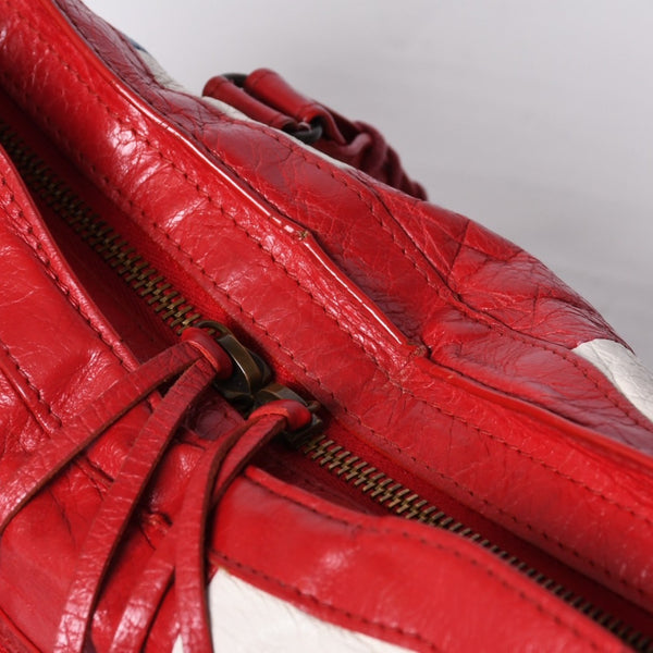 BALENCIAGA Classic City 2WAY Hand Shoulder Bag 431621 Multicolor Red Gold Hardware Good Condition Used 4a000139