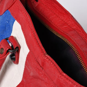 BALENCIAGA Classic City 2WAY Hand Shoulder Bag 431621 Multicolor Red Gold Hardware Good Condition Used 4a000139