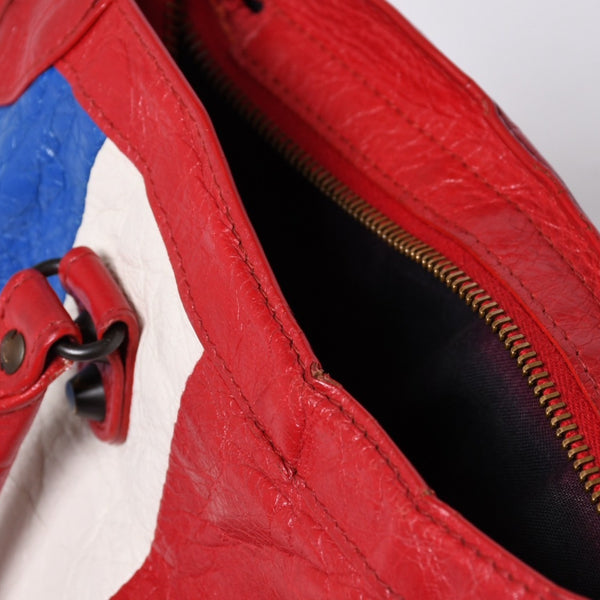 BALENCIAGA Classic City 2WAY Hand Shoulder Bag 431621 Multicolor Red Gold Hardware Good Condition Used 4a000139