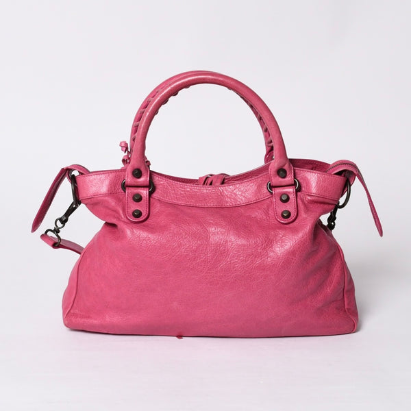 BALENCIAGA Handbag Balenciaga The Town 2WAY Shoulder Bag Pink Leather 240579 Good Condition Used 4a000419