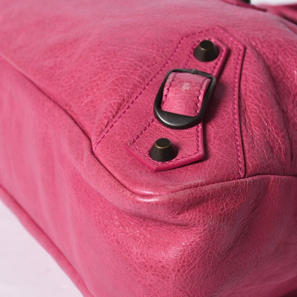 BALENCIAGA Handbag Balenciaga The Town 2WAY Shoulder Bag Pink Leather 240579 Good Condition Used 4a000419