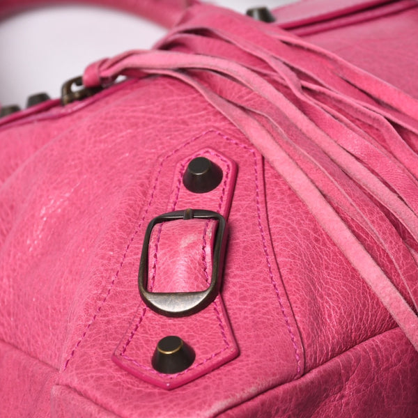 BALENCIAGA Handbag Balenciaga The Town 2WAY Shoulder Bag Pink Leather 240579 Good Condition Used 4a000419