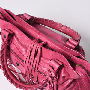 BALENCIAGA Handbag Balenciaga The Town 2WAY Shoulder Bag Pink Leather 240579 Good Condition Used 4a000419
