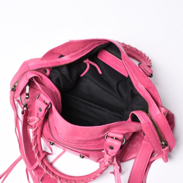 BALENCIAGA Handbag Balenciaga The Town 2WAY Shoulder Bag Pink Leather 240579 Good Condition Used 4a000419