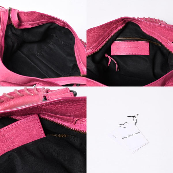 BALENCIAGA Handbag Balenciaga The Town 2WAY Shoulder Bag Pink Leather 240579 Good Condition Used 4a000419