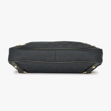 画像をギャラリービューアに読み込む, GUCCI グッチ ワンショルダー ハンドバッグ 130738 213043 GGキャンバス レザー ブラック ゴールド金具 美品 中古 4a000176