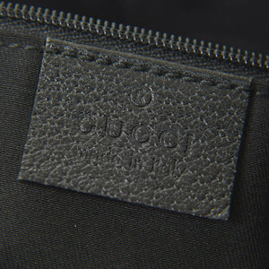 GUCCI グッチ ワンショルダー ハンドバッグ 130738 213043 GGキャンバス レザー ブラック ゴールド金具 美品 中古 4a000176