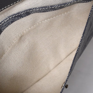 GOYARD Saint-Louis PM Goyardin Canvas Calf Gray Silver Hardware Made in France Good Condition Used 4a000981