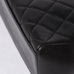 極美品 CHANEL シャネル チェーンワンショルダーバッグ 3番台 ココマーク ラムスキン キルティング ブラック 中古 4a000930