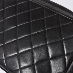 極美品 CHANEL シャネル チェーンワンショルダーバッグ 3番台 ココマーク ラムスキン キルティング ブラック 中古 4a000930