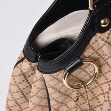 画像をギャラリービューアに読み込む, GUCCI グッチ ディアマンテ トートバッグ Tote Bag キャンバス ベージュ ブラック 211944 美品 中古 4a000184