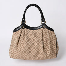 画像をギャラリービューアに読み込む, GUCCI グッチ ディアマンテ トートバッグ Tote Bag キャンバス ベージュ ブラック 211944 美品 中古 4a000184