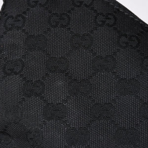 GUUCI One Shoulder Bag GG Canvas Leather Black Shoulder Bag 115003 Good Condition Used 4a000407
