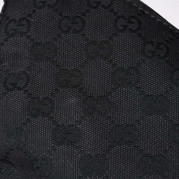 GUUCI One Shoulder Bag GG Canvas Leather Black Shoulder Bag 115003 Good Condition Used 4a000407