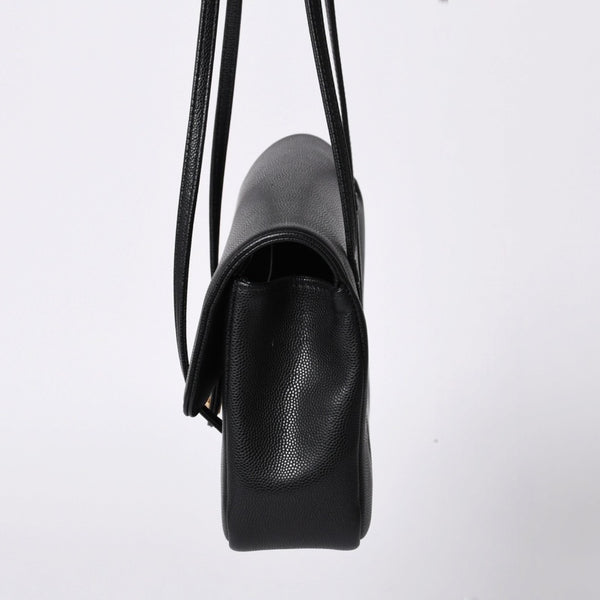New and unused CHANEL 26SS Small Flap Bag Black Small flap bag Black Gold hardware Used 4a001122