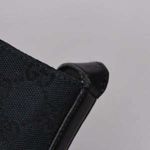 GUCCI グッチ GGキャンバス Shoulder Bag ワンショルダーバッグ 001・4286 ブラックレザー 美品 中古 4a000271