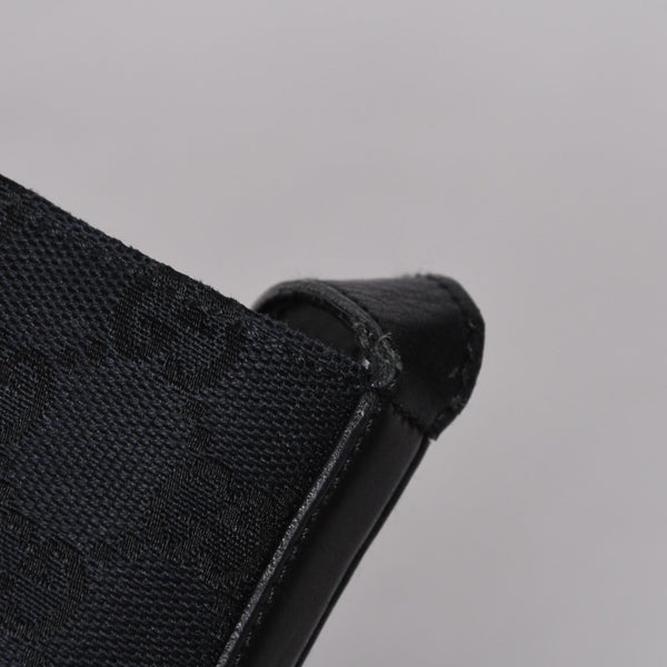 GUCCI グッチ GGキャンバス Shoulder Bag ワンショルダーバッグ 001・4286 ブラックレザー 美品 中古 4a000271