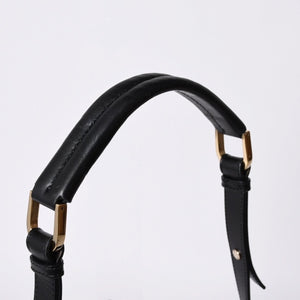 GUCCI グッチ GGキャンバス Shoulder Bag ワンショルダーバッグ 001・4286 ブラックレザー 美品 中古 4a000271