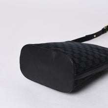 画像をギャラリービューアに読み込む, GUCCI グッチ GGキャンバス Shoulder Bag ワンショルダーバッグ 001・4286 ブラックレザー 美品 中古 4a000271
