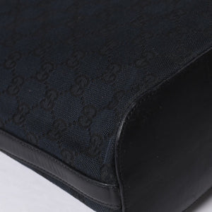 GUCCI グッチ GGキャンバス Shoulder Bag ワンショルダーバッグ 001・4286 ブラックレザー 美品 中古 4a000271
