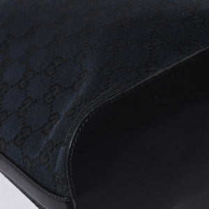 GUCCI グッチ GGキャンバス Shoulder Bag ワンショルダーバッグ 001・4286 ブラックレザー 美品 中古 4a000271