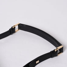 画像をギャラリービューアに読み込む, GUCCI グッチ GGキャンバス Shoulder Bag ワンショルダーバッグ 001・4286 ブラックレザー 美品 中古 4a000271