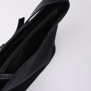 GUCCI グッチ GGキャンバス Shoulder Bag ワンショルダーバッグ 001・4286 ブラックレザー 美品 中古 4a000271